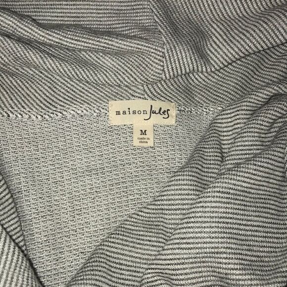 Maison Jules Cowl Neck Striped Tunic Top - Picture 4 of 7